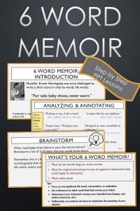 6 word memoir examples for students