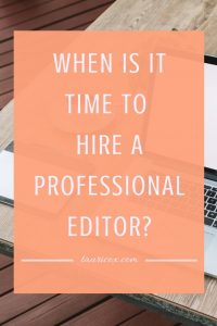 how to find a book editor
