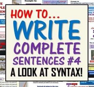 syntax definition in writing