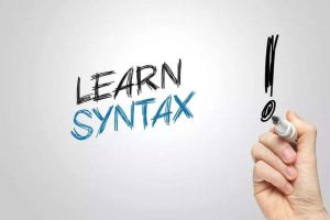 what is a syntax error in writing