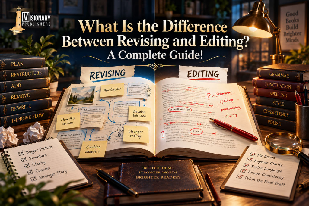 what is the difference between revising and editing
